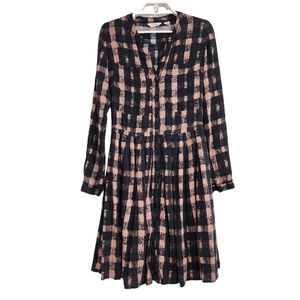 Anthropologie 11:1 Tylho Checkered Shirt Dress Button Down Above Knee Plaid